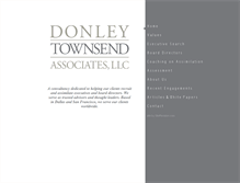 Tablet Screenshot of donleytownsend.com